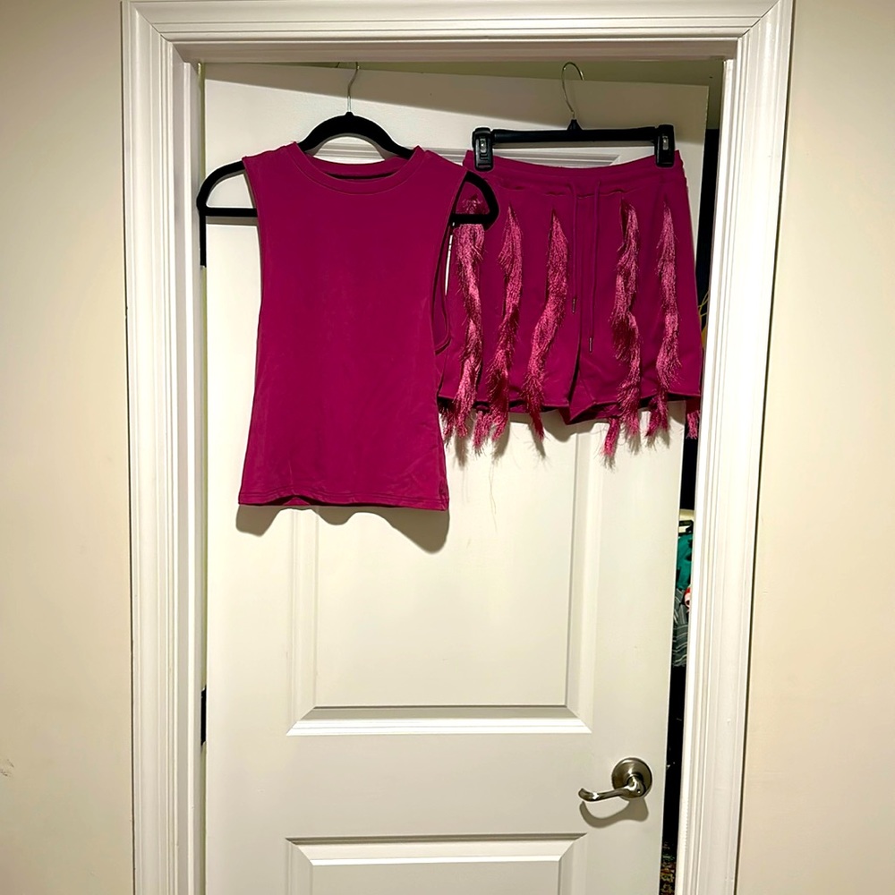 Fringe Short Set